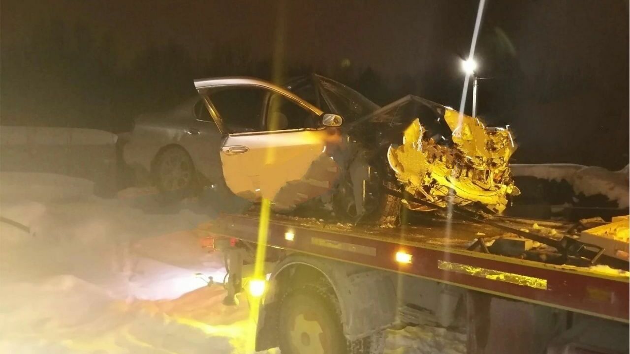 В лобовом ДТП на трассе Тюмень — Ханты-Мансийск погиб 33-летний водитель