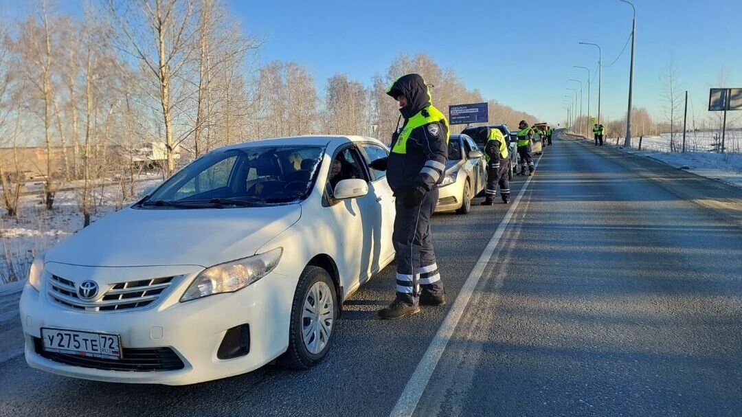 На дороге Тюмень — Криводанова прошла «сплошная проверка» водителей