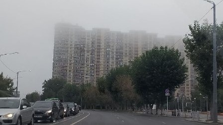 В Тюмени с утра туман