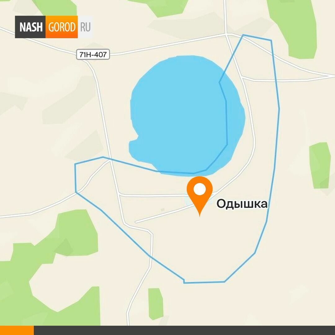 Деревня Одышка на карте