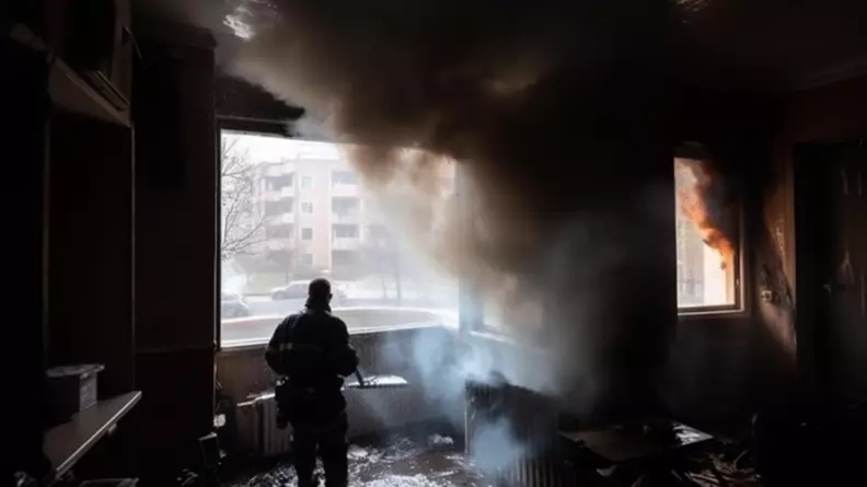 В Тюменской области погиб человек при пожаре в многоквартирном доме