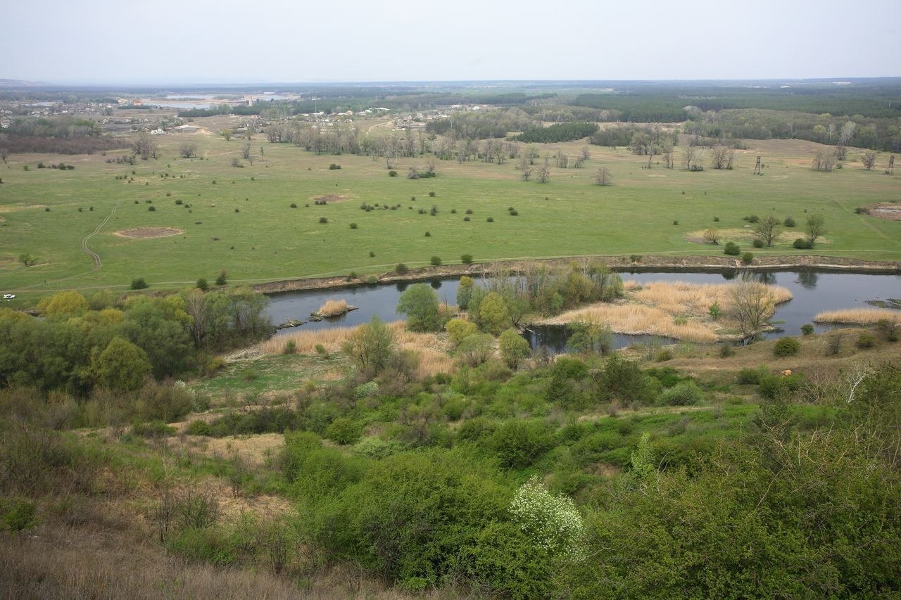 Таким раньше был пейзаж Донбасса — степи, редкие речушки, заросшие камышом и чахлые деревца