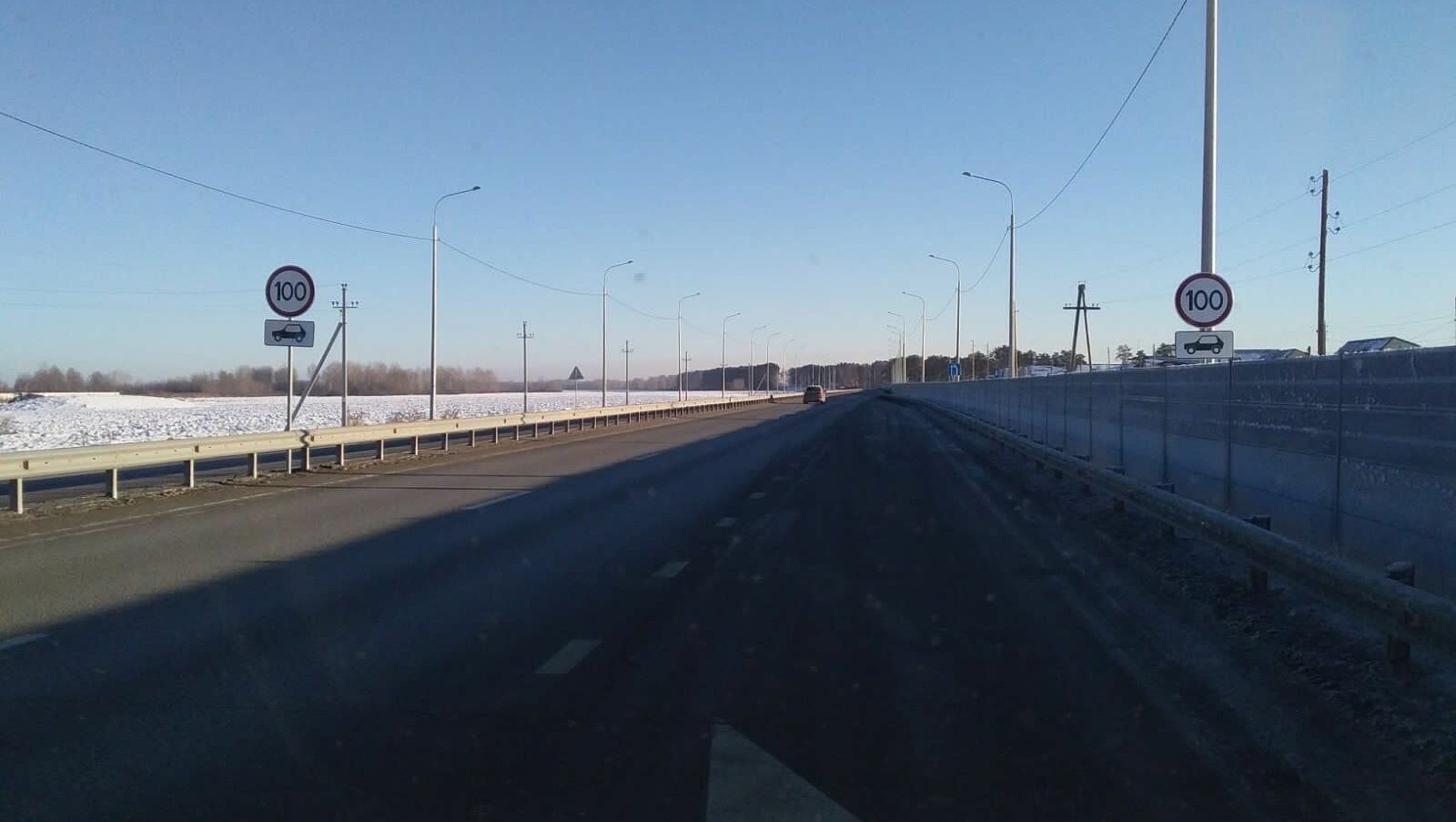 На федеральной дороге Тюмень — Ханты-Мансийск увеличен предел скорости для легковушек