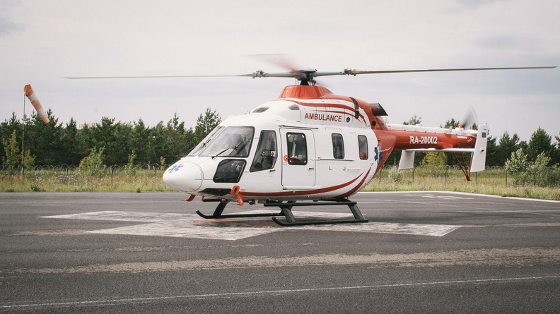 Вертолет санавиации доставил из Оренбурга в Тюмень мальчика для операции