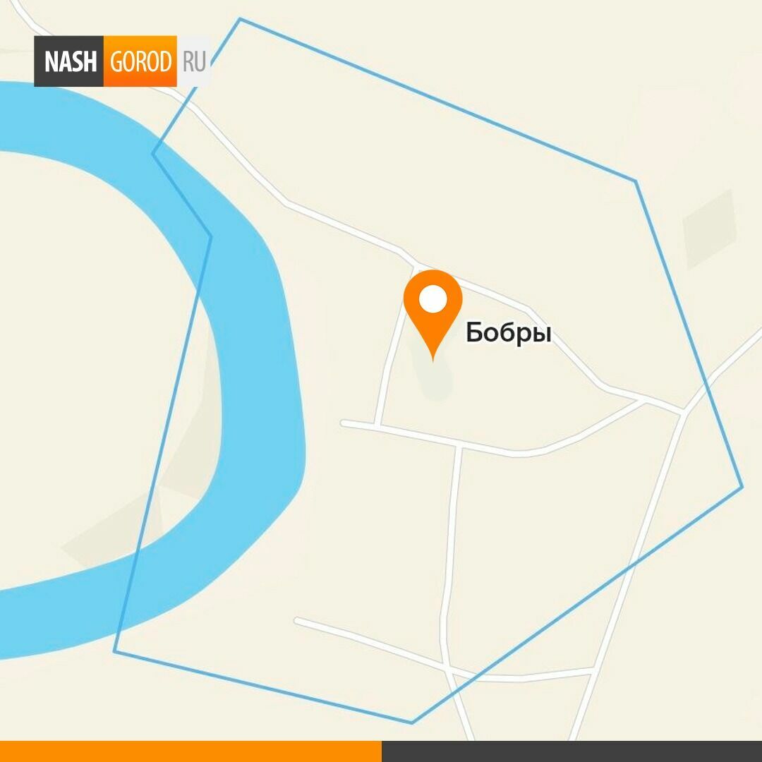Село Бобры на карте