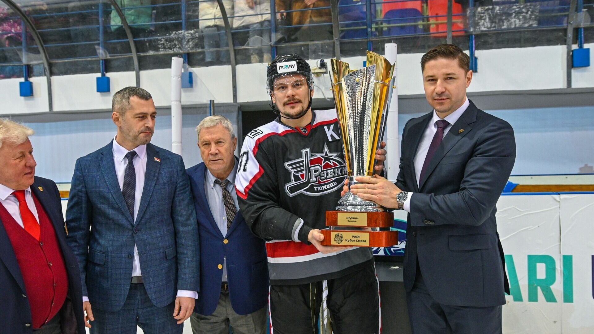 Тюменский хоккейный клуб «Рубин» стал обладателем Кубка Союза со счетом 3:1